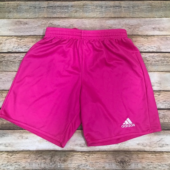 girls pink adidas shorts